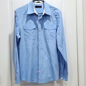 Buckle Black Mens, Athletic Fit Long Sleeve Shirt,  Size Medium